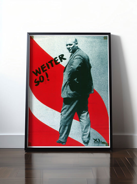 Historisches DDR Poster (A4 | A3 | A2 | A1) • DDR: THÄLMANN - WEITER SO!