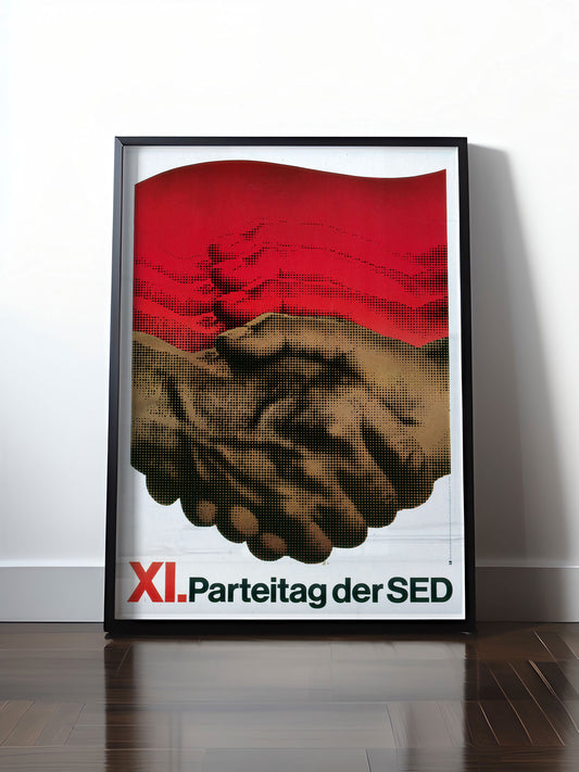 Historisches DDR Poster (A4 | A3 | A2 | A1) • DDR: 11. PARTEITAG