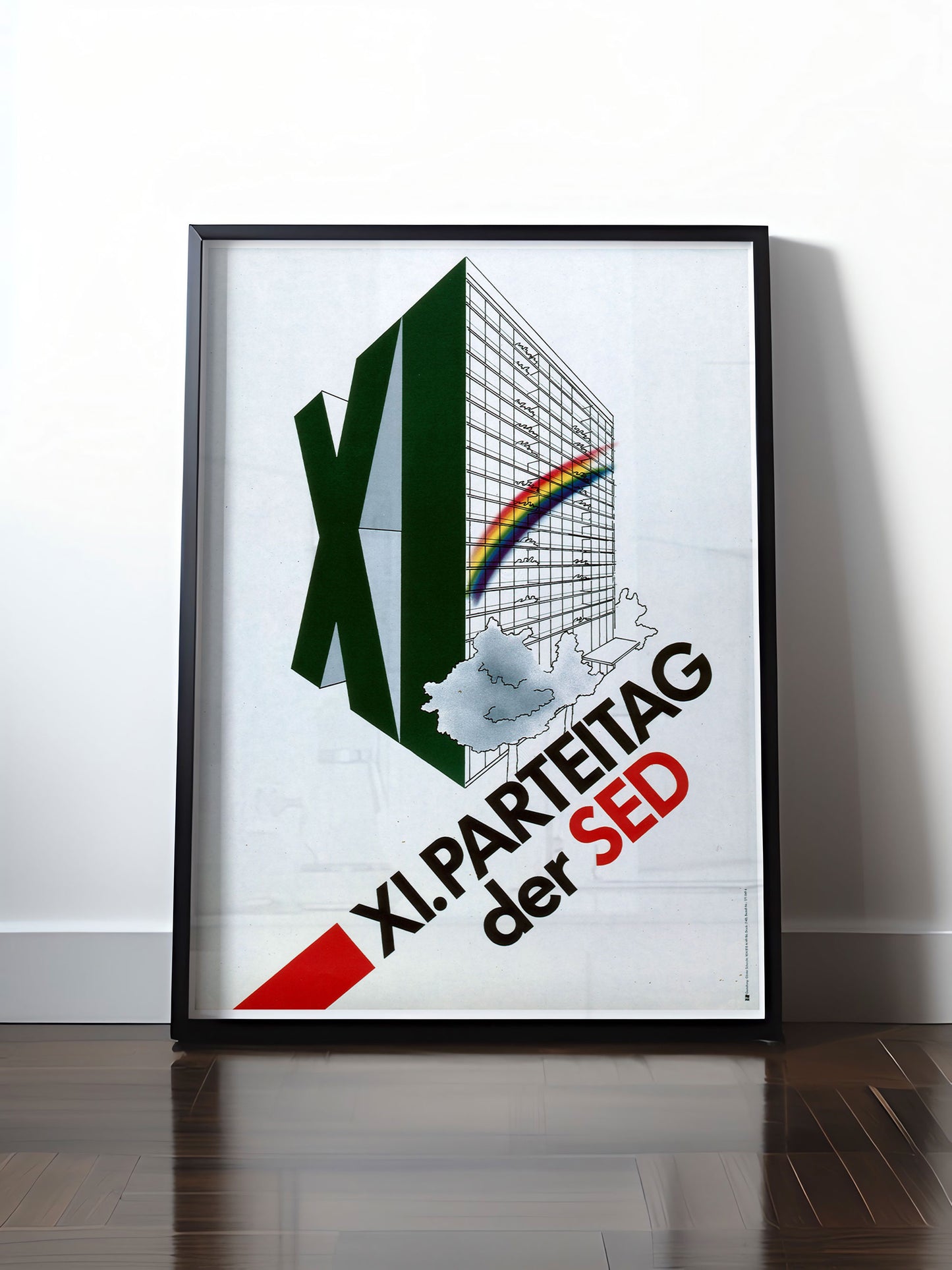 Historisches DDR Poster (A4 | A3 | A2 | A1) • DDR: 11. PARTEITAG