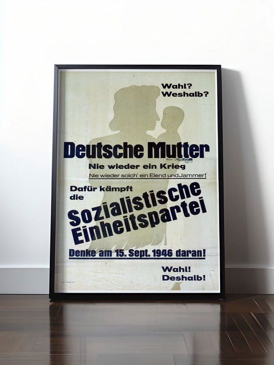 Historisches DDR Poster (A4 | A3 | A2 | A1) • DDR: DEUTSCHE MUTTER