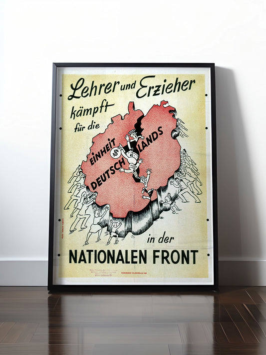 Historisches DDR Poster (A4 | A3 | A2 | A1) • DDR: LEHRER UND ERZIEHER