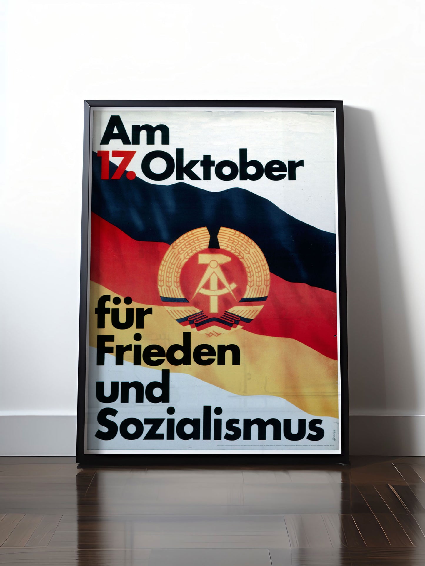 Historisches DDR Poster (A4 | A3 | A2 | A1) • DDR: FÜR FRIEDEN UND SOZIALISMUS