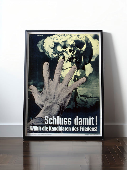 Historisches DDR Poster (A4 | A3 | A2 | A1) • DDR: SCHLUSS DAMIT!