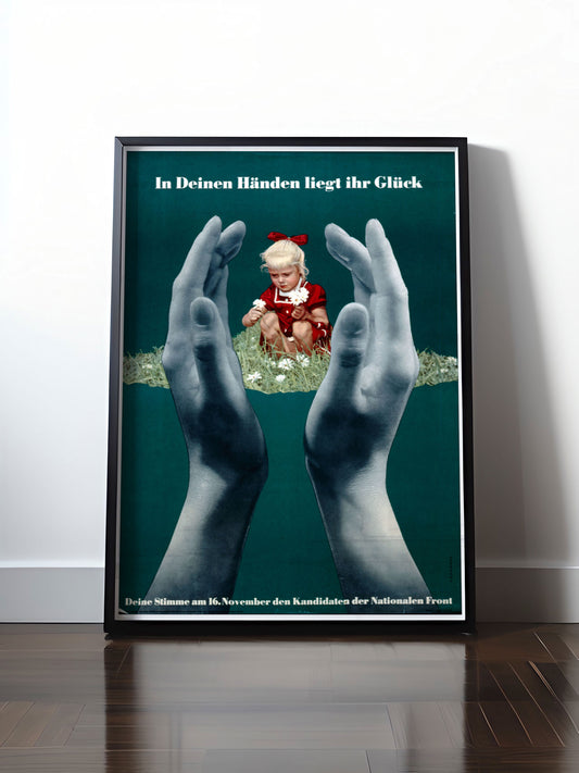 Historisches DDR Poster (A4 | A3 | A2 | A1) • DDR: IN DEINEN HÄNDEN LIEGT IHR GLÜCK