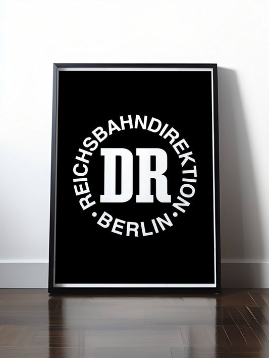 Historisches DDR Poster (A4 | A3 | A2 | A1) • DR DEUTSCHE REICHSBAHN DIREKTION