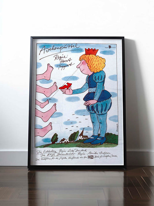 Historisches DDR Poster (A4 | A3 | A2 | A1) • ASCHENPUTTEL - FILMPLAKAT