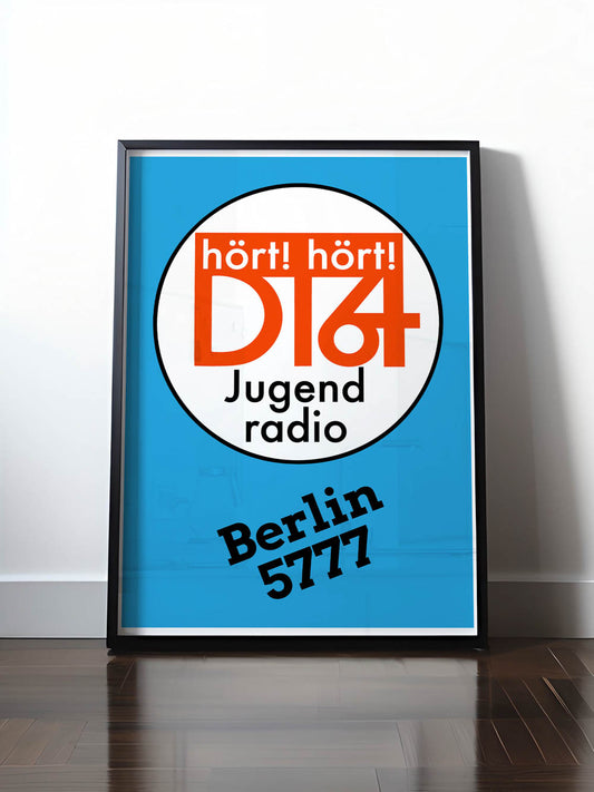 Historisches DDR Poster (A4 | A3 | A2 | A1) • DT64 JUGENDRADIO