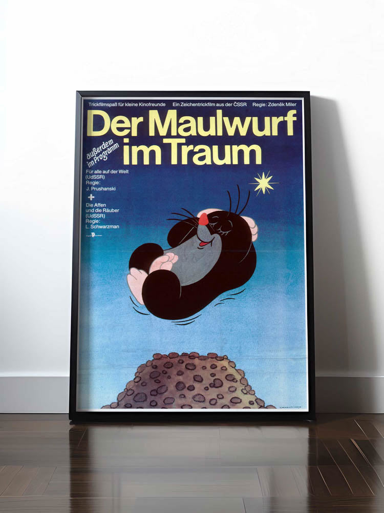 Historisches DDR Poster (A4 | A3 | A2 | A1) • DER MAULWURF IM TRAUM - FILMPLAKAT