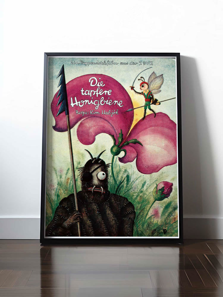 Historisches DDR Poster (A4 | A3 | A2 | A1) • DIE TAPFERE HONIGBIENE - FILMPLAKAT