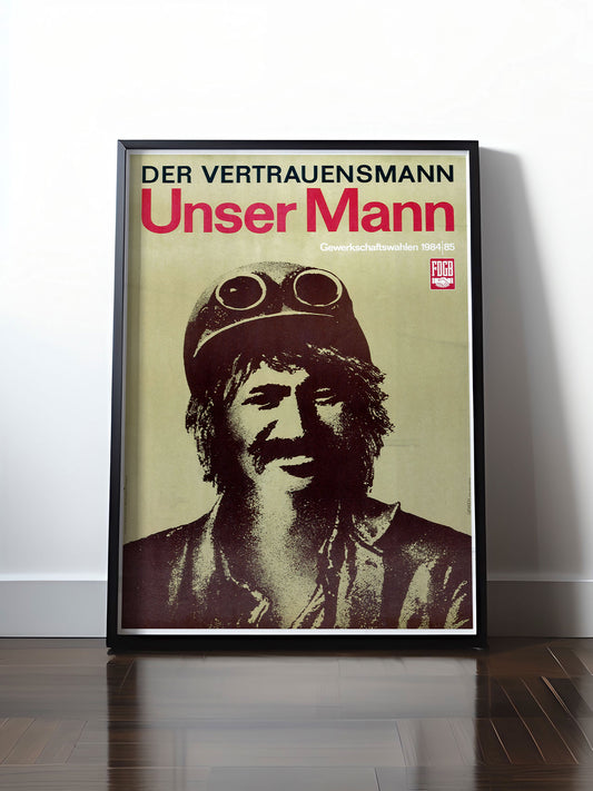 Historisches DDR Poster (A4 | A3 | A2 | A1) • DDR VERTRAUENSMANN
