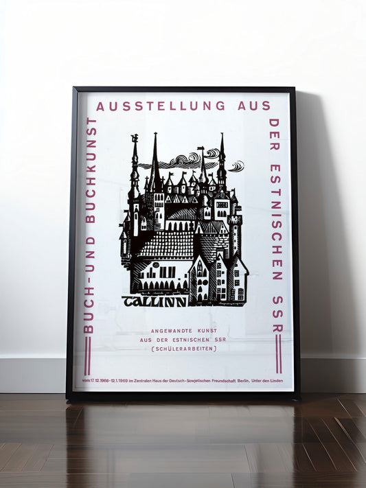 Historisches DDR Poster (A4 | A3 | A2 | A1) • DDR: AUSSTELLUNG ESTNISCHE SSR