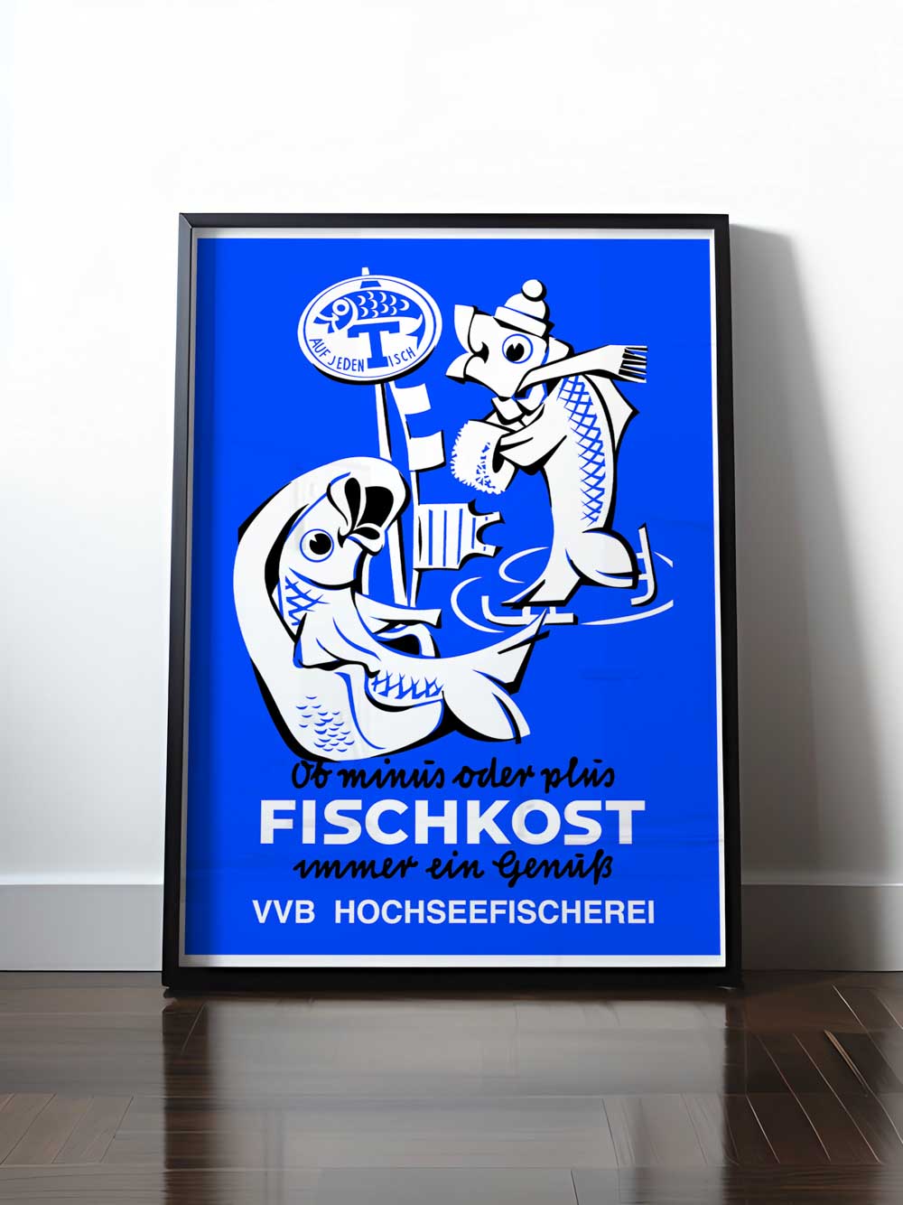 Historisches DDR Poster (A4 | A3 | A2 | A1) • FISCHKOST VVB HOCHSEEFISCHEREI