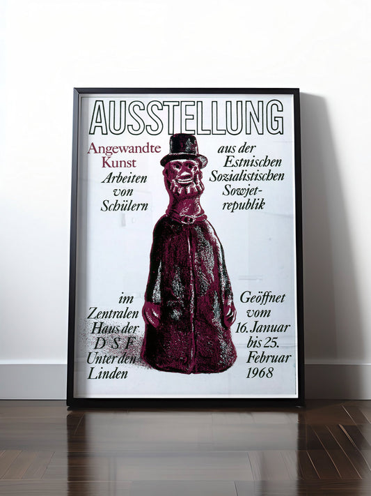 Historisches DDR Poster (A4 | A3 | A2 | A1) • DDR: AUSSTELLUNG ESTNISCHE KUNST