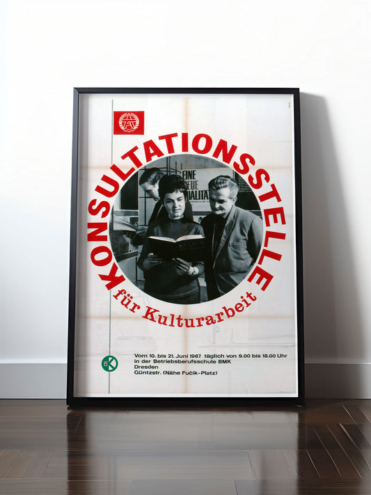 Historisches DDR Poster (A4 | A3 | A2 | A1) • KONSULTATIONSSTELLE DRESDEN