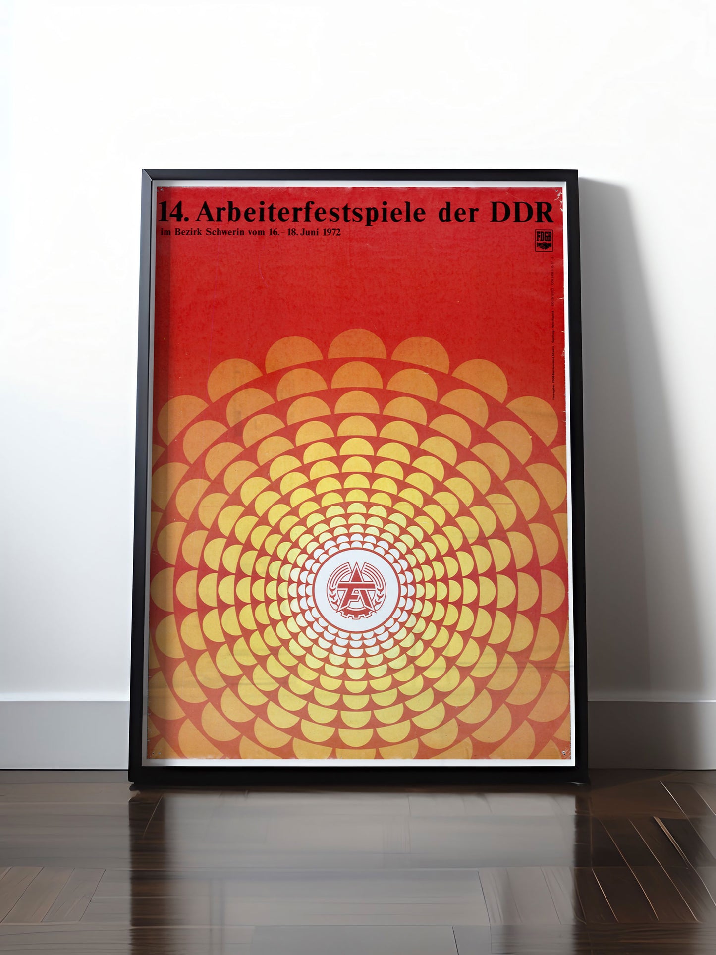 Historisches DDR Poster (A4 | A3 | A2 | A1) • 14. ARBEITERFESTSPIELE SCHWERIN 1972