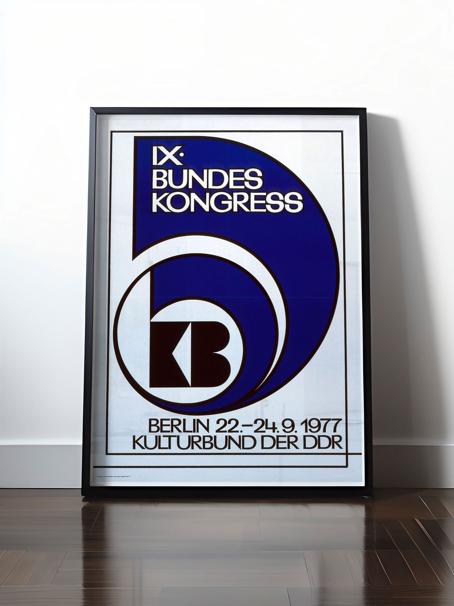 Historisches DDR Poster (A4 | A3 | A2 | A1) • 9. KULTURKONGRESS DER DDR