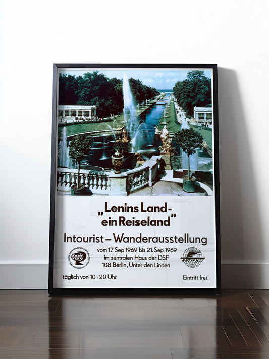 Historisches DDR Poster (A4 | A3 | A2 | A1) • DDR: LENIN'S LAND - WANDERAUSSTELLUNG 1969