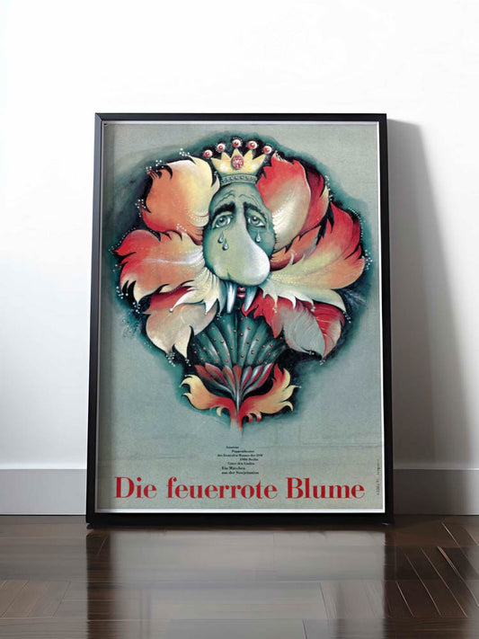 Historisches DDR Poster (A4 | A3 | A2 | A1) • DIE FEUERROTE BLUME - FILMPLAKAT