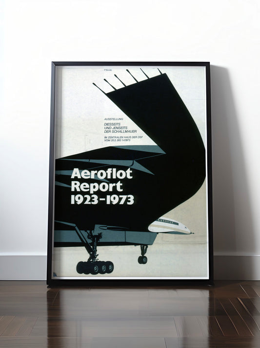 Historisches DDR Poster (A4 | A3 | A2 | A1) • AEROFLOT AUSSTELLUNG 1973