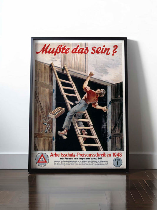 Historisches DDR Poster (A4 | A3 | A2 | A1) • MUSSTE DAS SEIN? - BILD 1, 1948