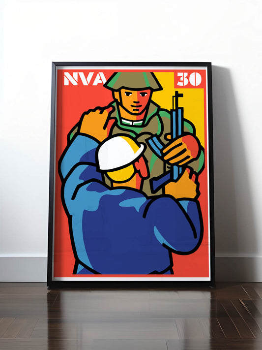Historisches DDR Poster (A4 | A3 | A2 | A1) • 30 JAHRE NVA