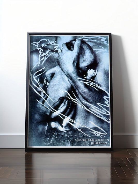 Historisches DDR Poster (A4 | A3 | A2 | A1) • DDR: GEBOREN UND GEBORGEN