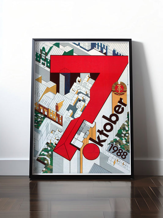 Historisches DDR Poster (A4 | A3 | A2 | A1) • DDR: TAG DER REPUBLIK 1985