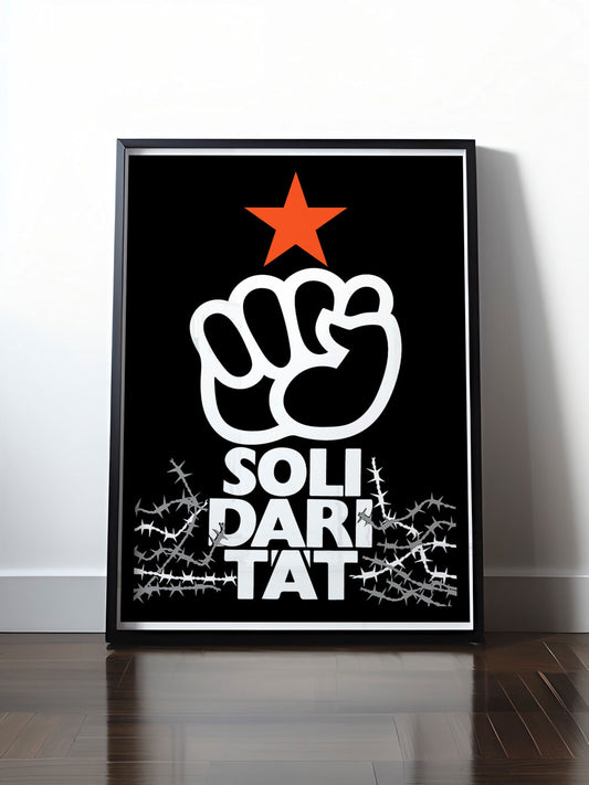 Historisches DDR Poster (A4 | A3 | A2 | A1) • SOLIDARITÄT
