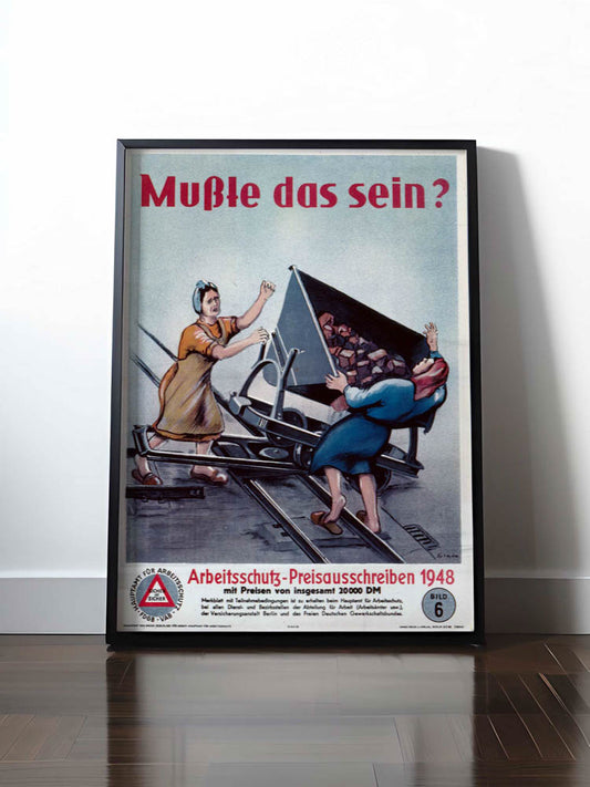 Historisches DDR Poster (A4 | A3 | A2 | A1) • MUSSTE DAS SEIN? - BILD 6, 1948