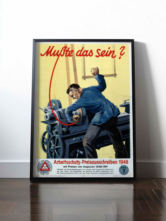 Historisches DDR Poster (A4 | A3 | A2 | A1) • MUSSTE DAS SEIN? - BILD 7 1948