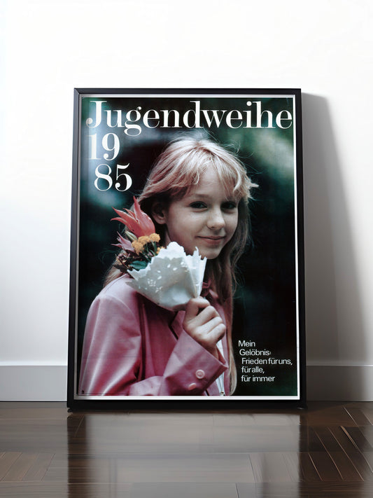 Historisches DDR Poster (A4 | A3 | A2 | A1) • DDR: JUGENDWEIHE 1985