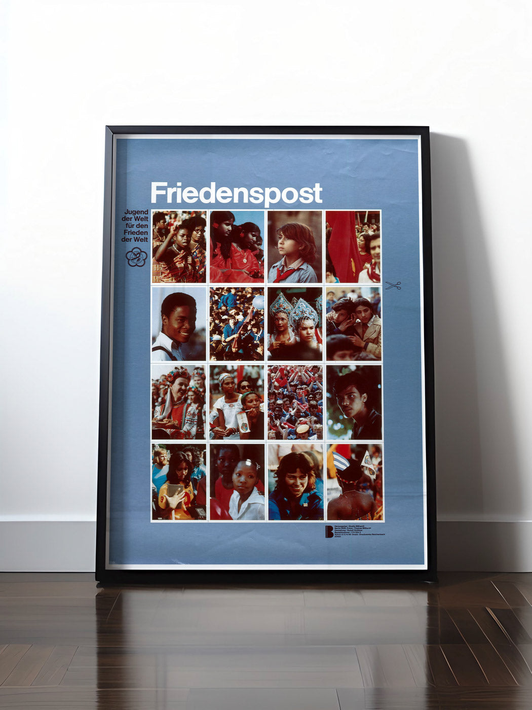 Historisches DDR Poster (A4 | A3 | A2 | A1) • DDR: JUGEND DER WELT FÜR DEN FRIEDEN