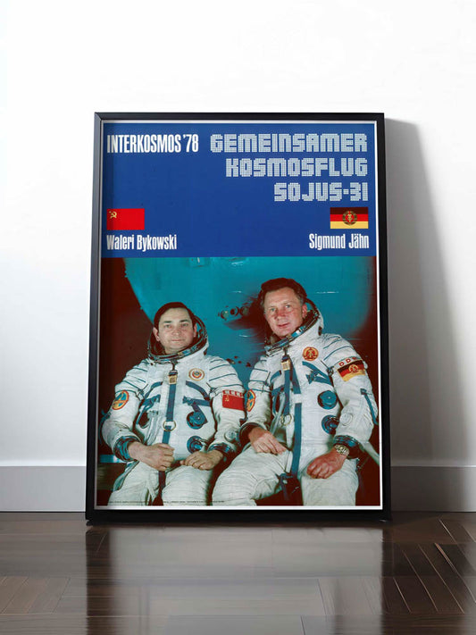 Historisches DDR Poster (A4 | A3 | A2 | A1) • GEMEINSAMER KOSMOSFLUG SOJUS-31