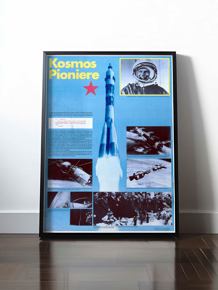 Historisches DDR Poster (A4 | A3 | A2 | A1) • KOSMOS PIONIERE