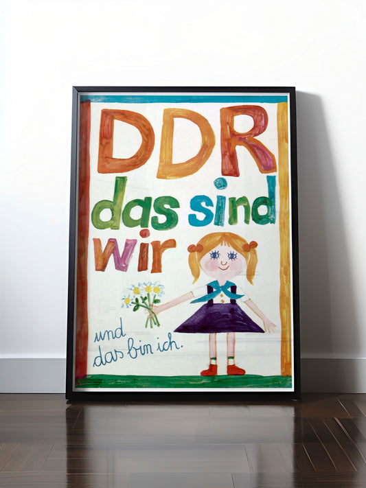 Historisches DDR Poster (A4 | A3 | A2 | A1) • DDR: DAS SIND WIR