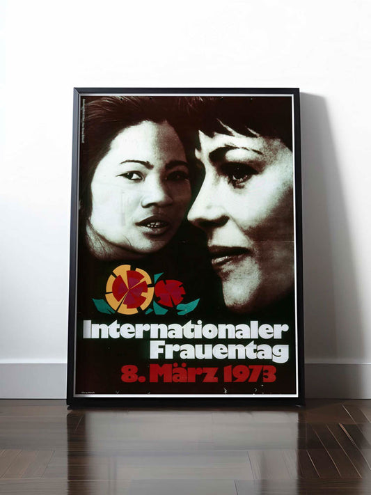 Historisches DDR Poster (A4 | A3 | A2 | A1) • INTERNATIONALER FRAUENTAG 8. MÄRZ 1973