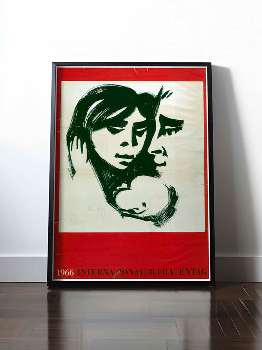 Historisches DDR Poster (A4 | A3 | A2 | A1) • INTERNATIONALER FRAUENTAG 1966