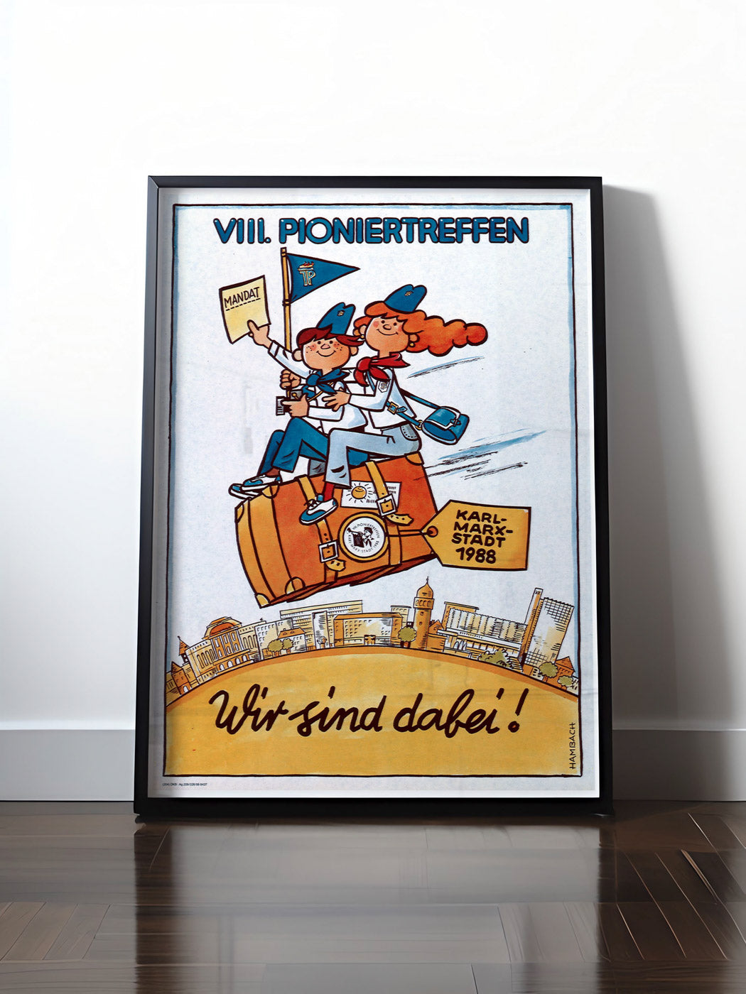 Historisches DDR Poster (A4 | A3 | A2 | A1) • DDR: 7. PIONIERTREFFEN