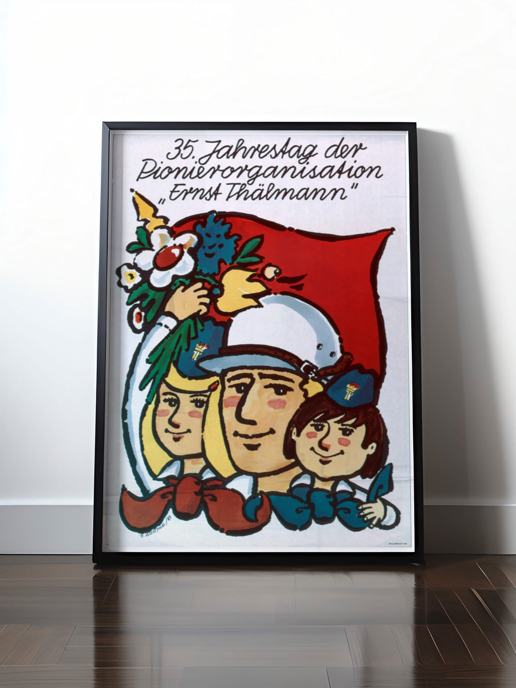 Historisches DDR Poster (A4 | A3 | A2 | A1) • DDR: 35 JAHRE PIONIERE