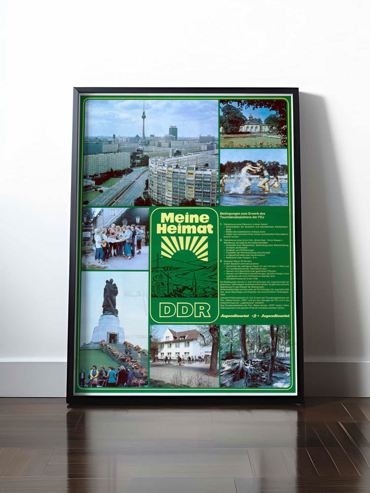 Historisches DDR Poster (A4 | A3 | A2 | A1) • MEINE HEIMAT DDR