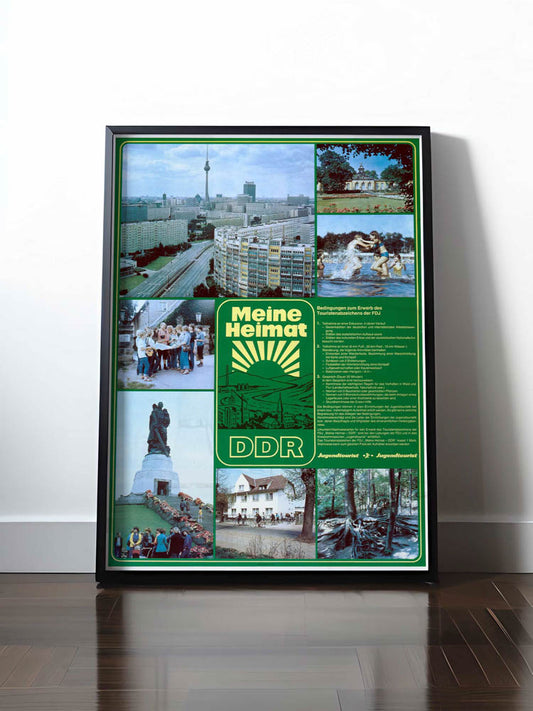 Historisches DDR Poster (A4 | A3 | A2 | A1) • MEINE HEIMAT DDR