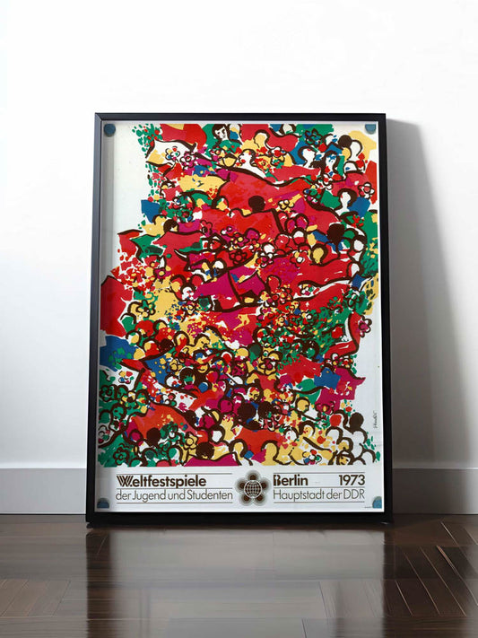 Historisches DDR Poster (A4 | A3 | A2 | A1) • WELTFESTSPIELE BERLIN 1973