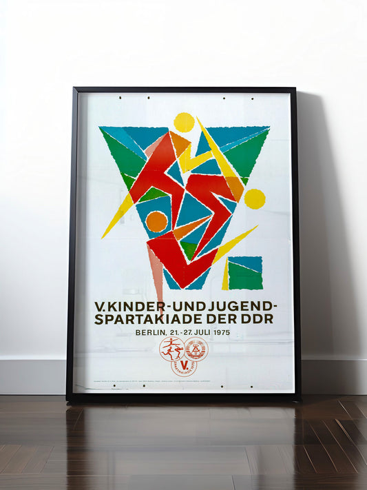 Historisches DDR Poster (A4 | A3 | A2 | A1) • DDR: 5. SPARTAKIADE