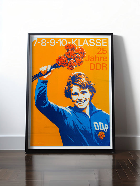 Historisches DDR Poster (A4 | A3 | A2 | A1) • 25 JAHRE DDR
