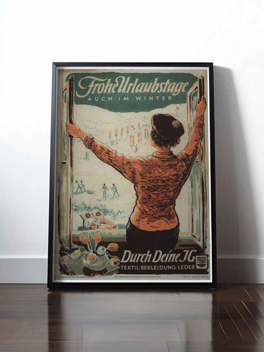 Historisches DDR Poster (A4 | A3 | A2 | A1) • DDR: FROHE URLAUBSTAGE