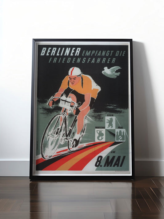 Historisches DDR Poster (A4 | A3 | A2 | A1) • DDR: FRIEDENSFAHRT BERLIN