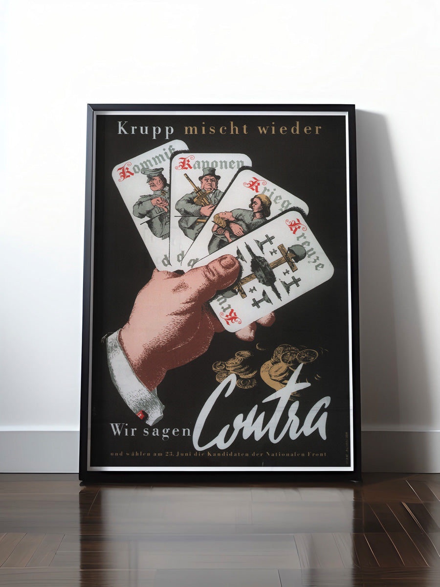 HISTORISCHES POSTER (A4 | A3 | A2 | A1) • DDR: KRUPP MISCHT WIDER