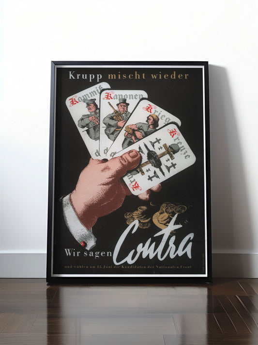 Historisches DDR Poster (A4 | A3 | A2 | A1) • DDR: KRUPP MISCHT WIDER