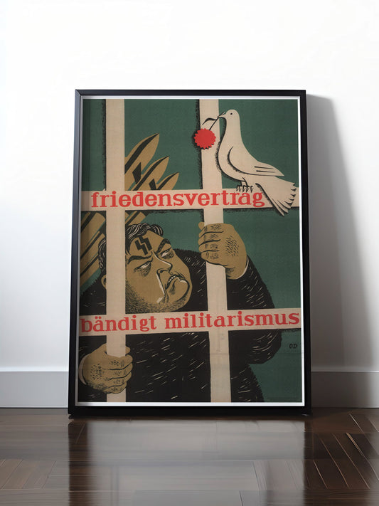 Historisches DDR Poster (A4 | A3 | A2 | A1) • DDR: FRIEDENSVERTRAG