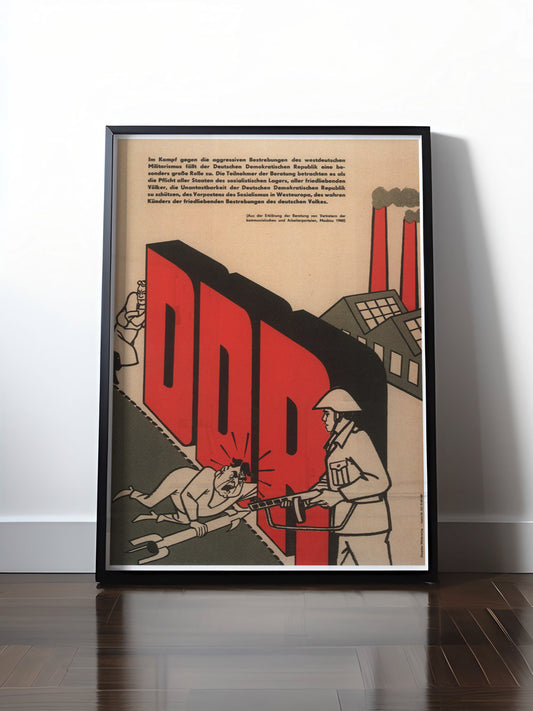Historisches DDR Poster (A4 | A3 | A2 | A1) • DDR: NVA